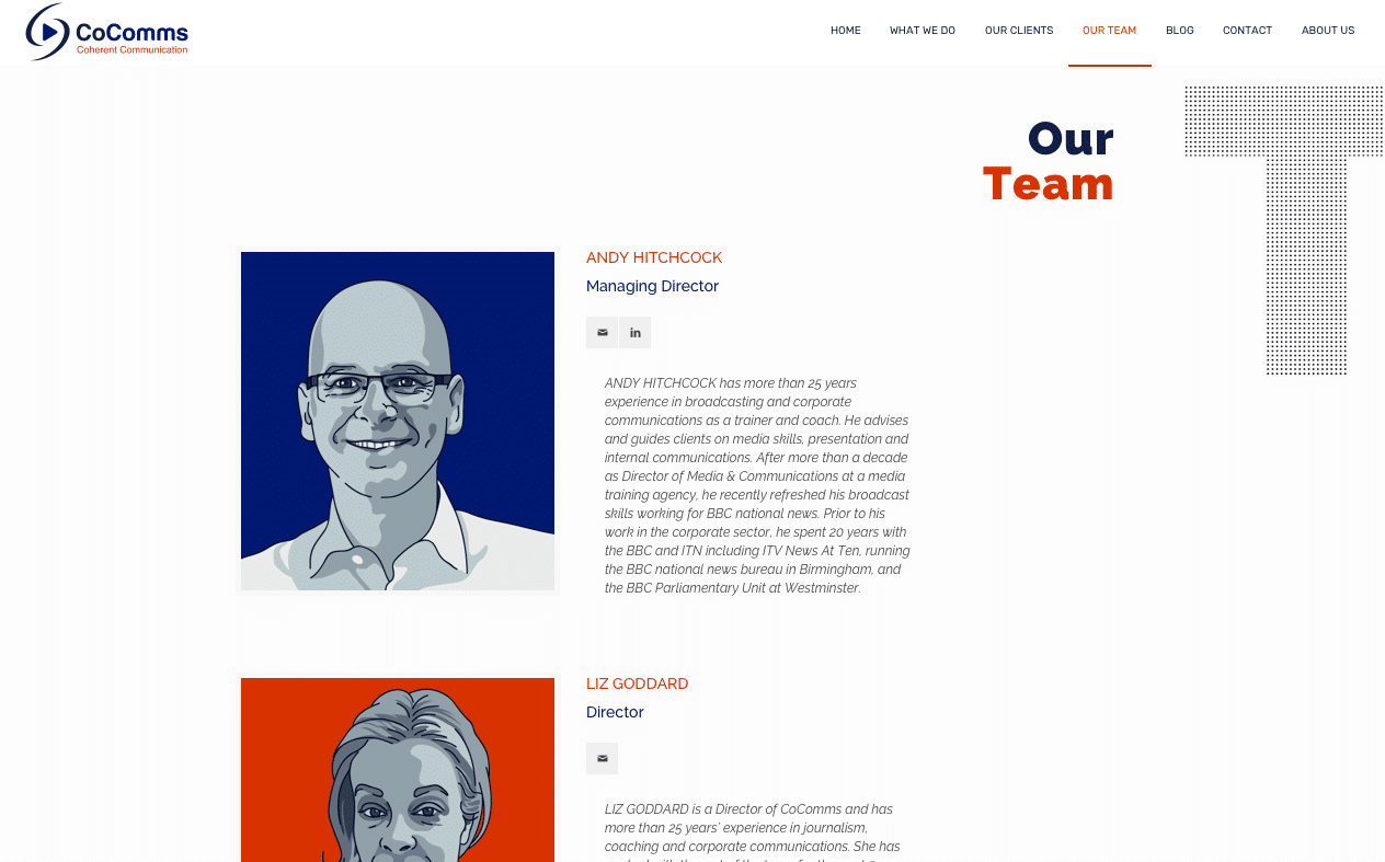 CoComms team page