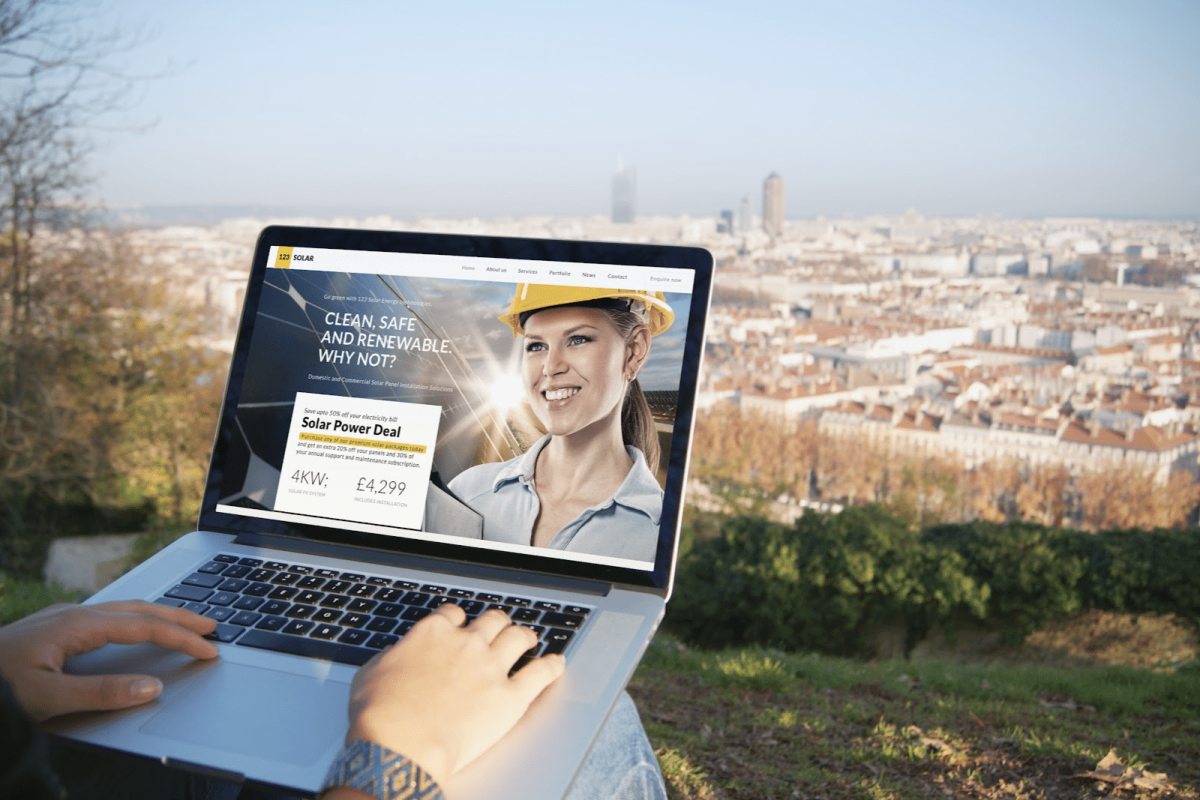 Solar Business Website Design