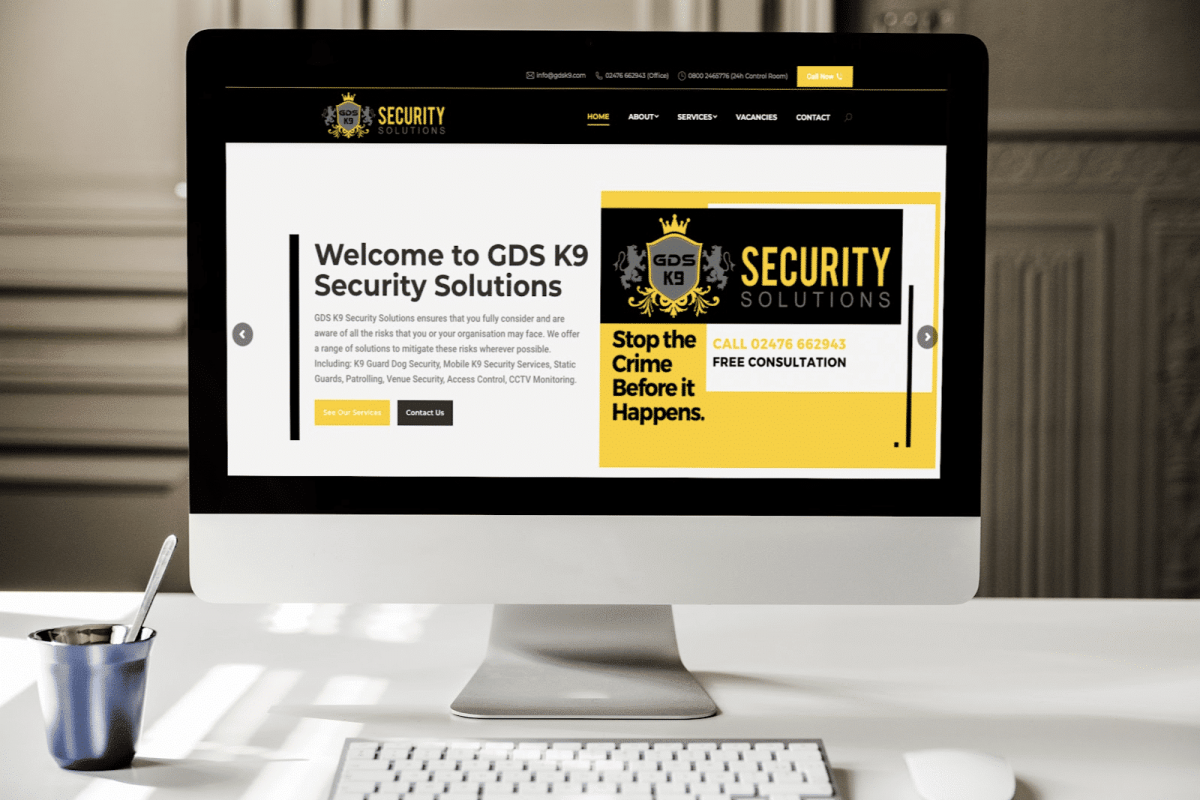K9 Security Website Design UK