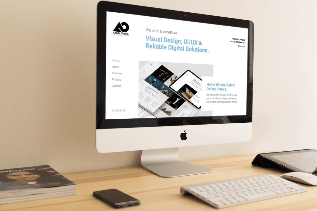 Axiom Online Website Design