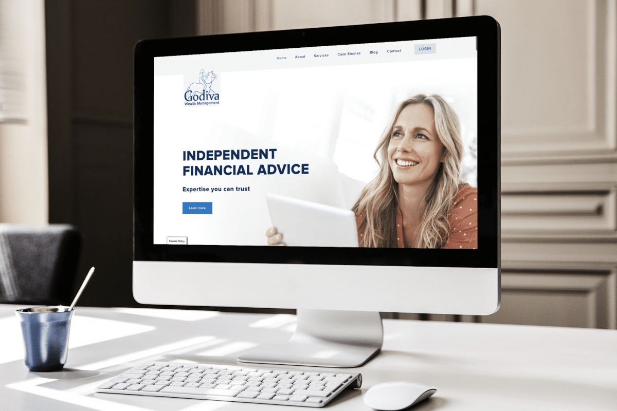financial services website design